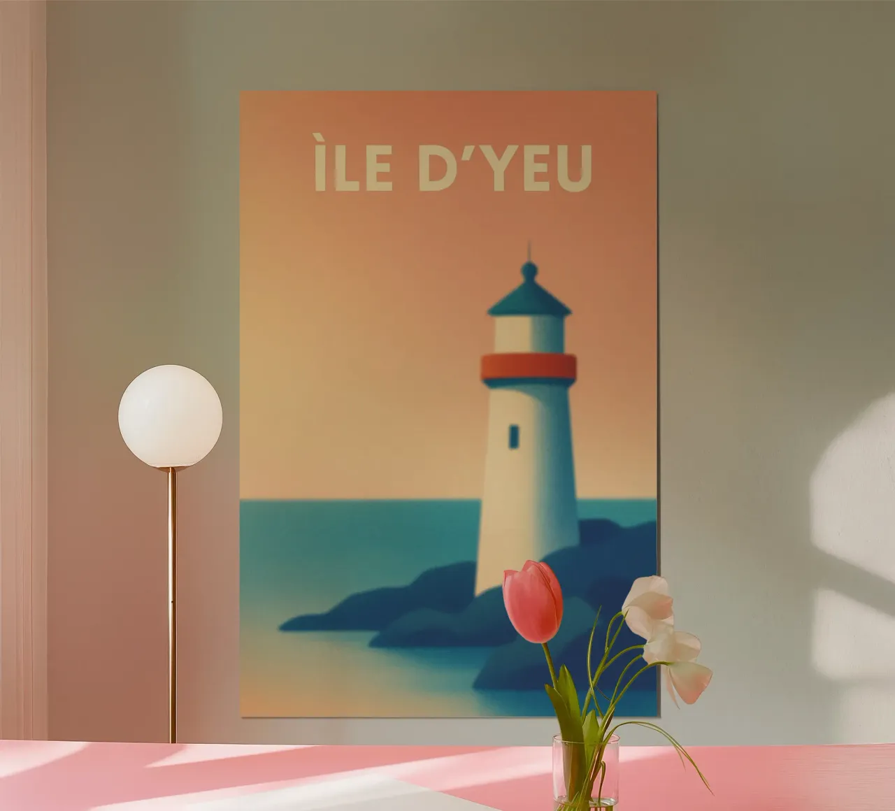 ÎLE D'YEU - The lighthouse at the end of the world hahnemühle by JETLAG | affiches voyage