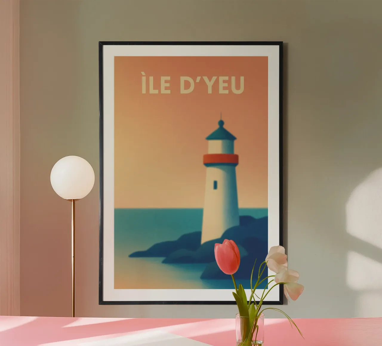 ÎLE D'YEU - The lighthouse at the end of the world hahnemühle by JETLAG | affiches voyage