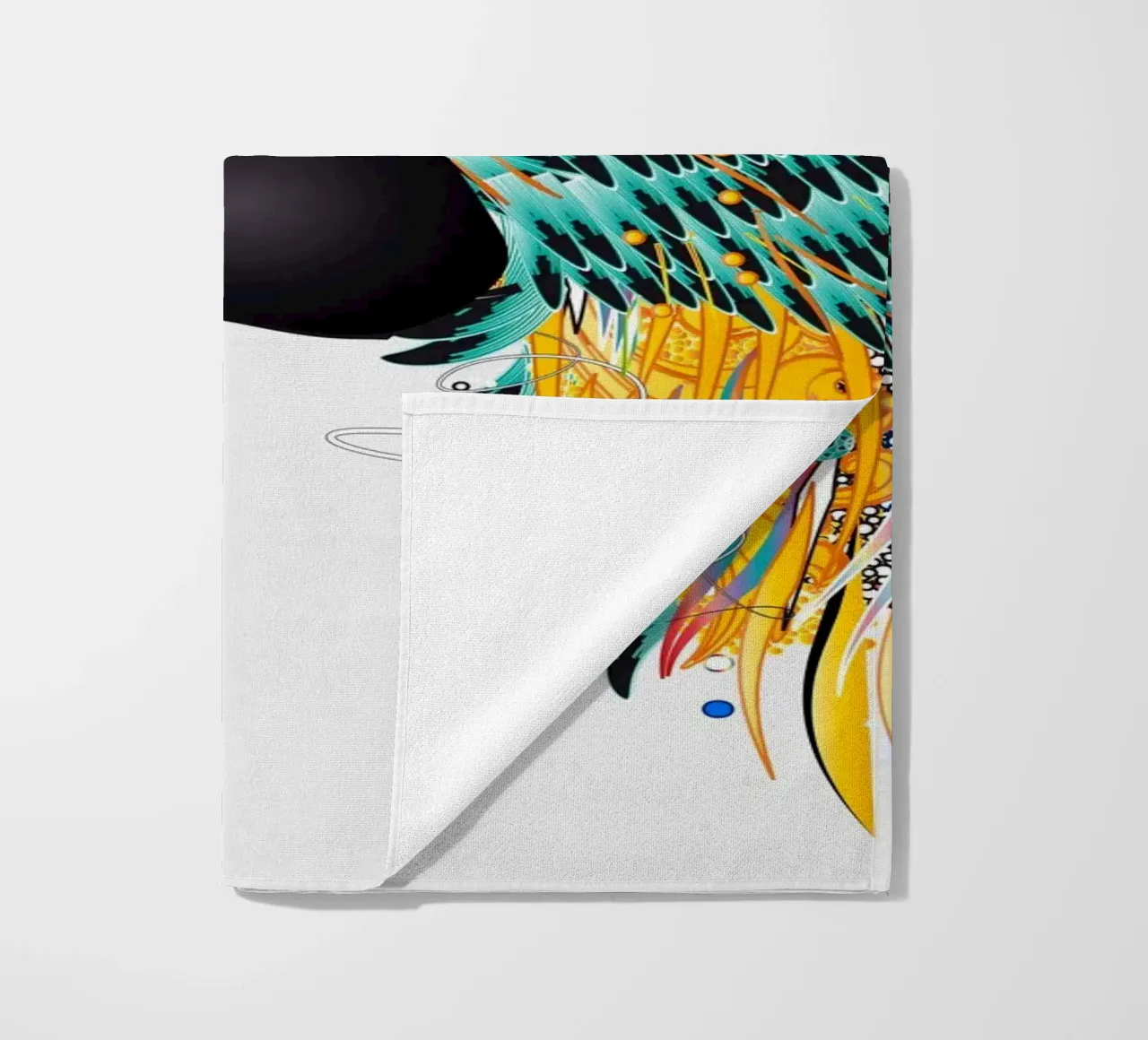 Pappagallo colorato - Opere d'arte tropicale colorata telo mare da namosh