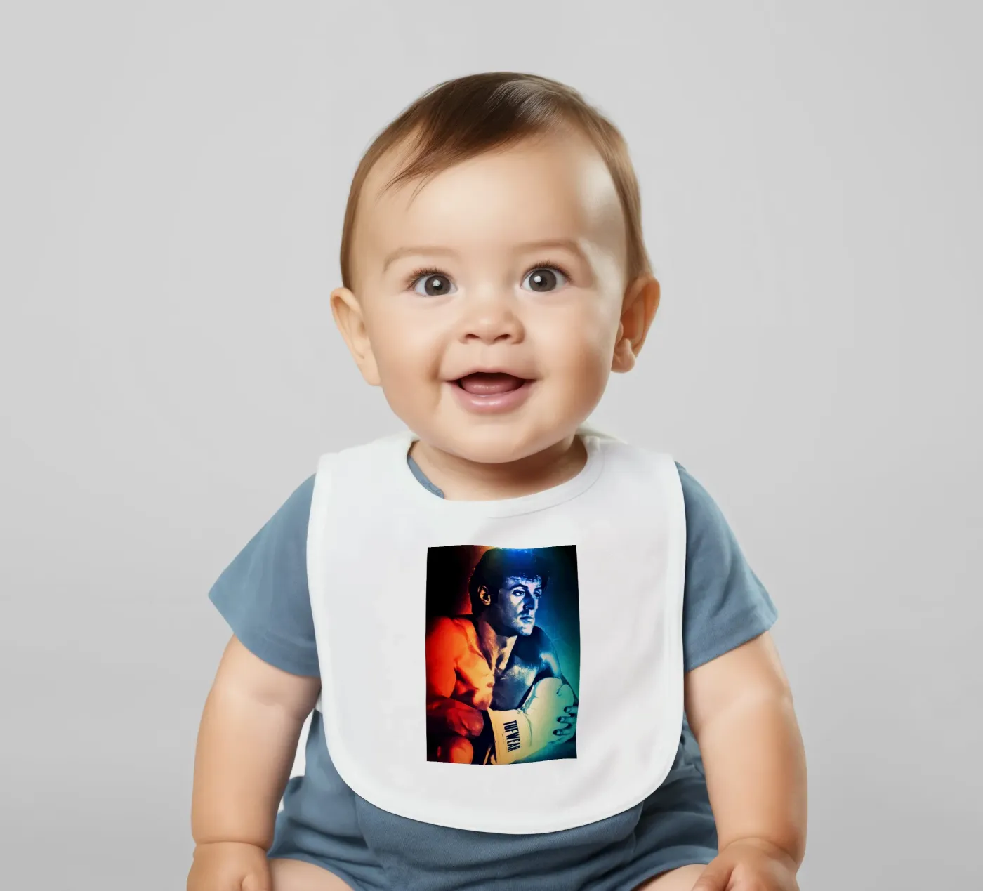 Sylvester Stallone bavaglino da Lembayung art