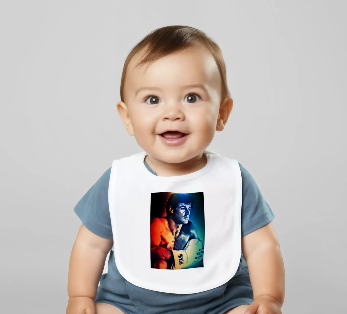 Sylvester Stallone bavaglino da Lembayung art