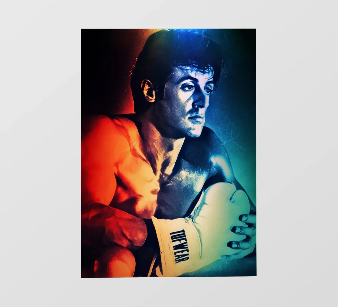 Sylvester Stallone pellicola backlit da Lembayung art