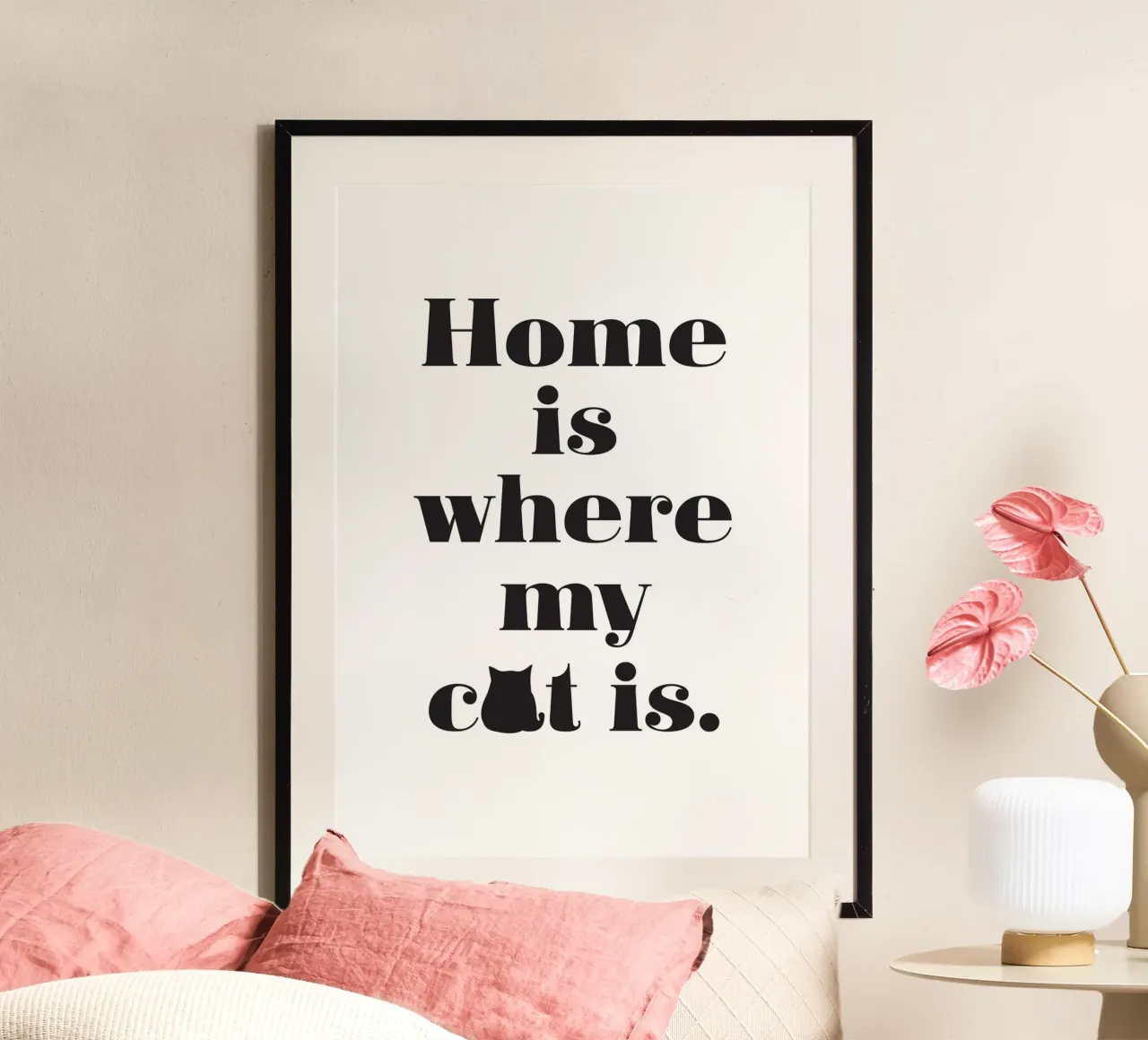 Home is where my cat is carta hahnemühle da Fraysein Design