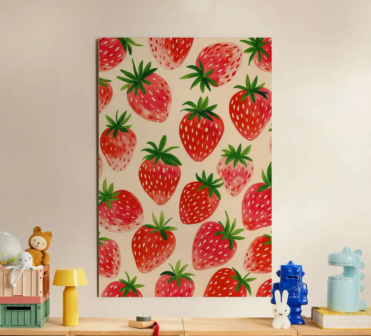 Fragola alluminio dibond da Aquarevo