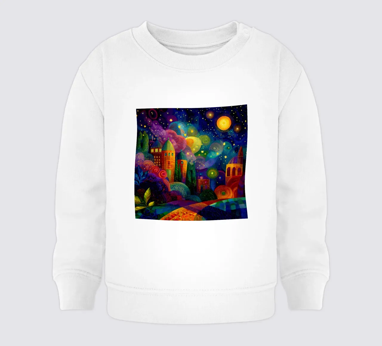Pittura di città colorata (2) felpa neonato da Motivate-Today