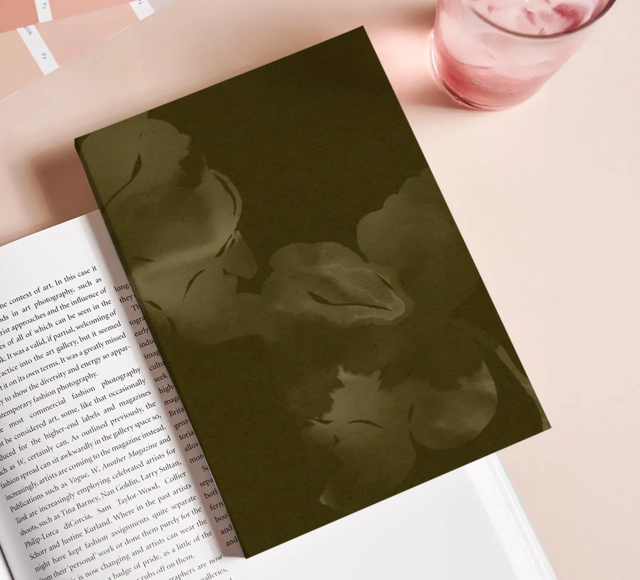 Bloom in Soft Waters I notebook by Shatha Al Dafai