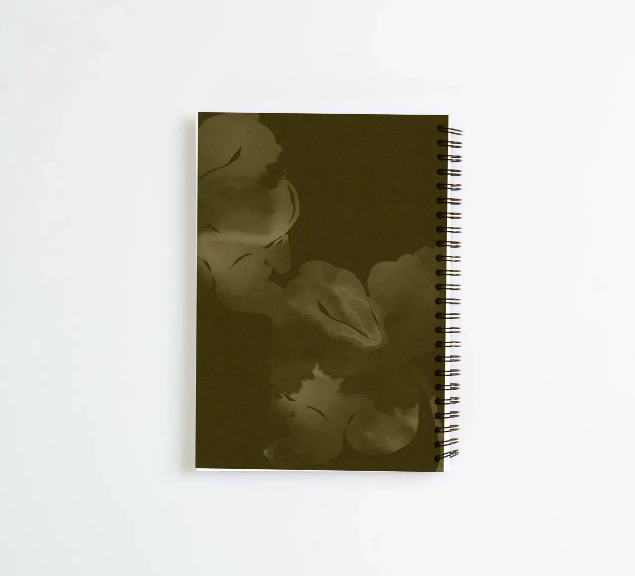 Bloom in Soft Waters I spiral notebook by Shatha Al Dafai