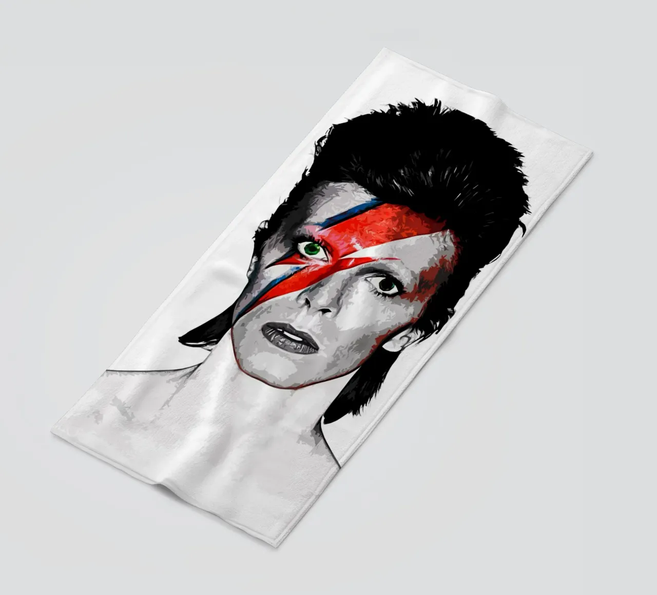 David Bowie 14 Art beach towel by music soul