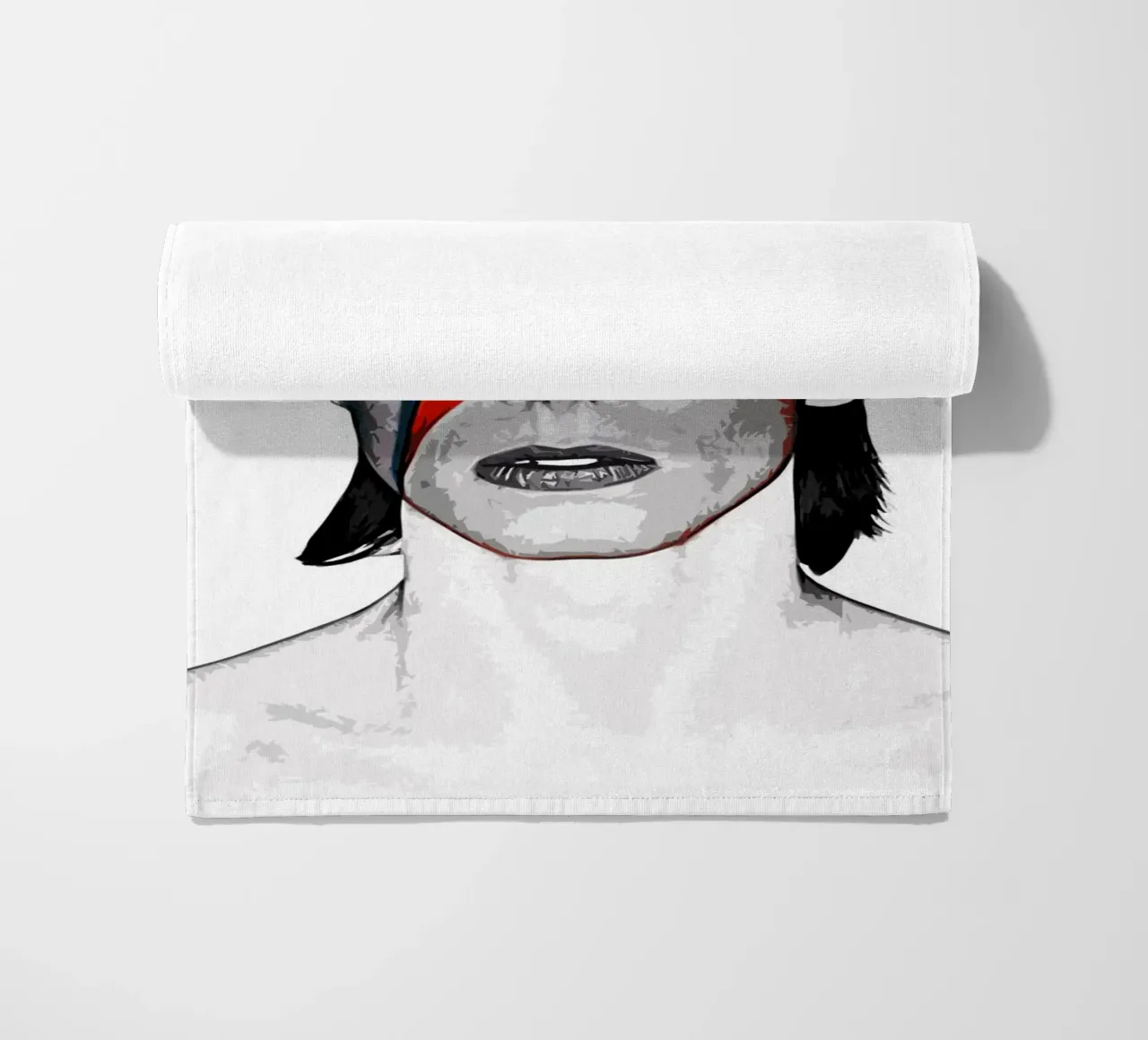 David Bowie 14 Art beach towel by music soul