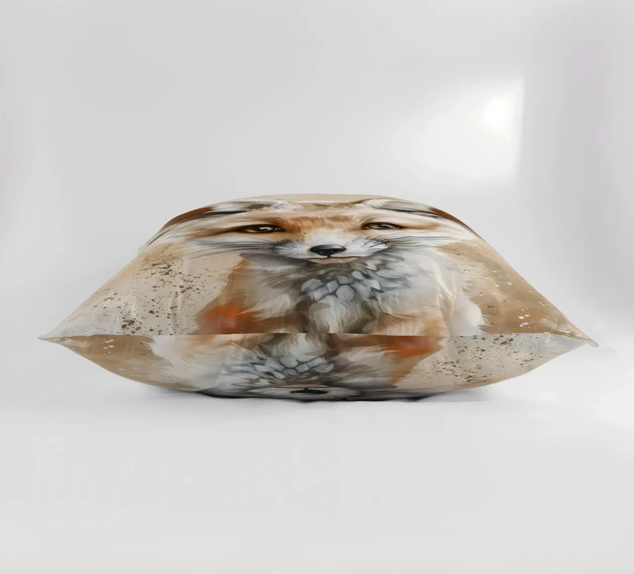 Simpatica volpe fennec con grandi orecchie e occhi espressivi cuscino da DesignDoodle