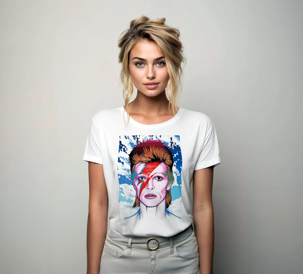 David Bowie 12 Arte camiseta de mujer de music soul