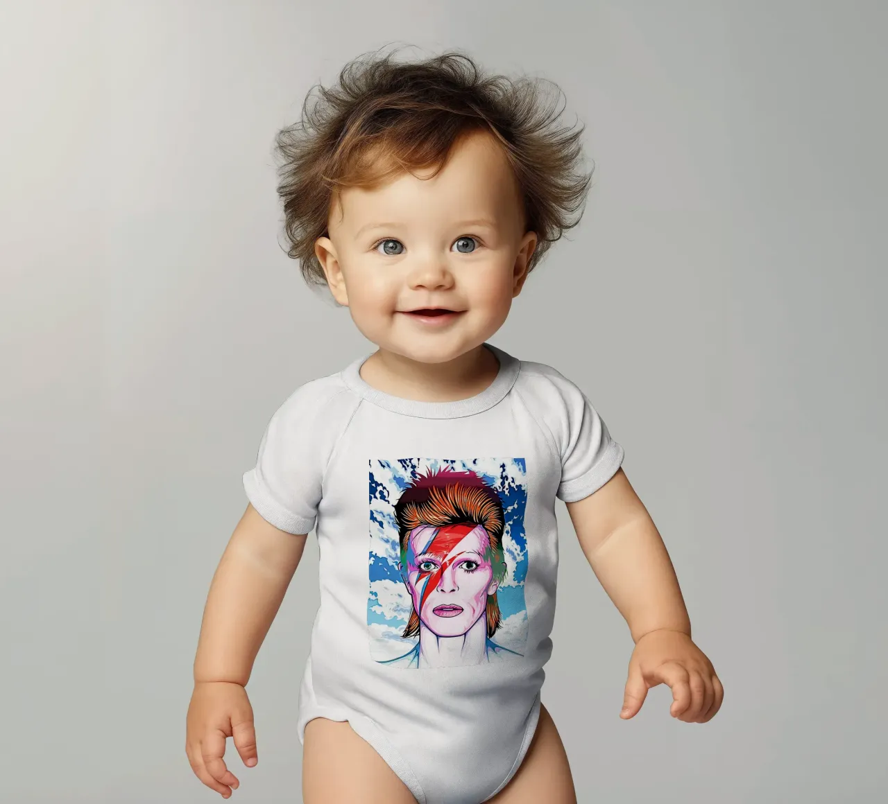 David Bowie 12 Kunst babyrompertje korte mouwen van music soul