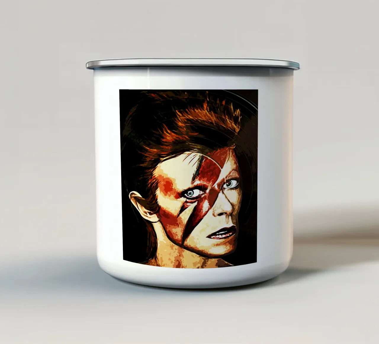 David Bowie 9 Arte tazza in smalto da music soul