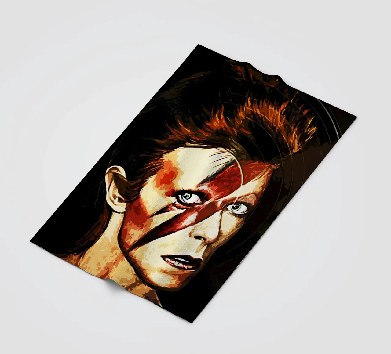 David Bowie 9 Art fleece blanket by music soul