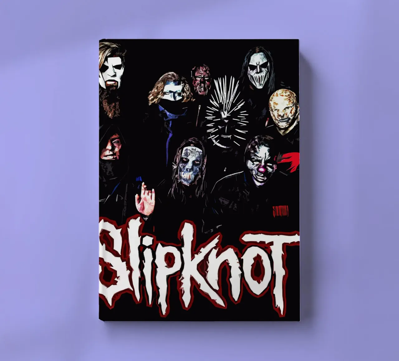 Slipknot groupe musique Art carnet de notes de music soul