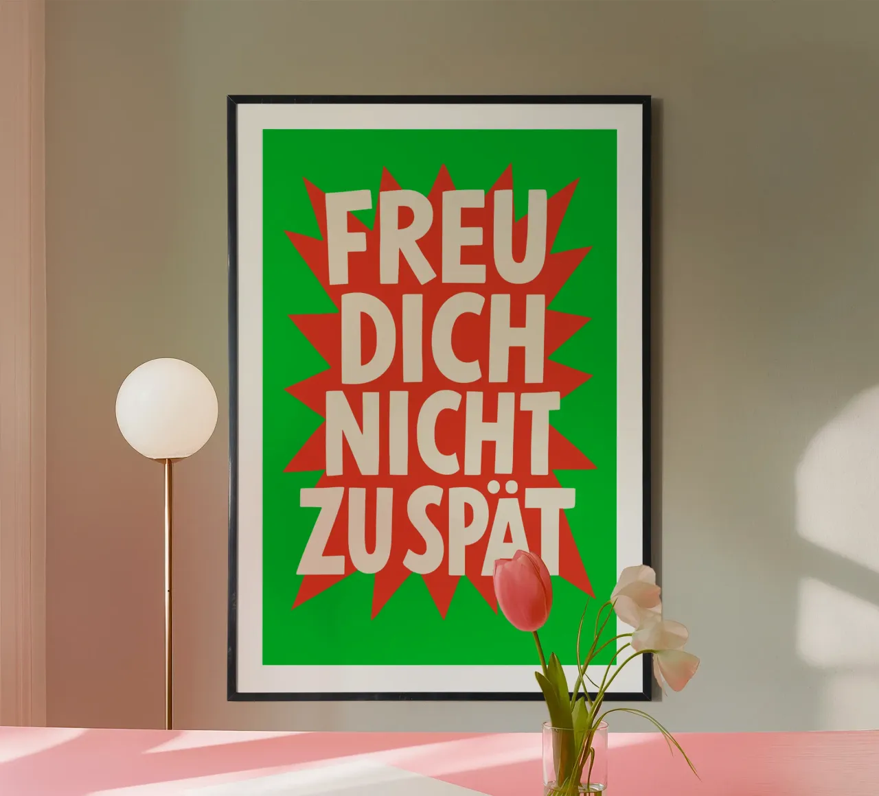 Freu dich nicht zu spät carta hahnemühle da QuooodZ by MooodzArt