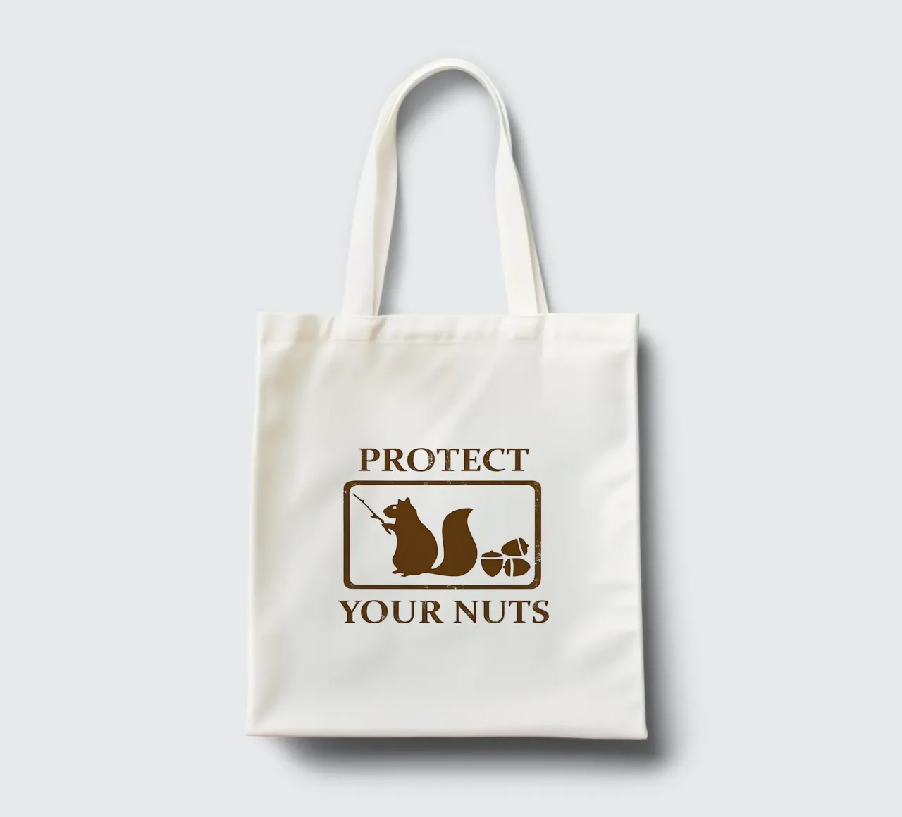 Protect Your Nuts Squirrel tote bag by drabrenz
