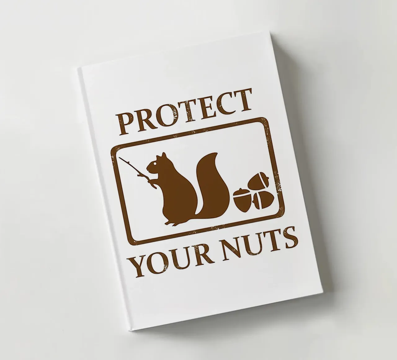 Protect Your Nuts Squirrel notebook by drabrenz