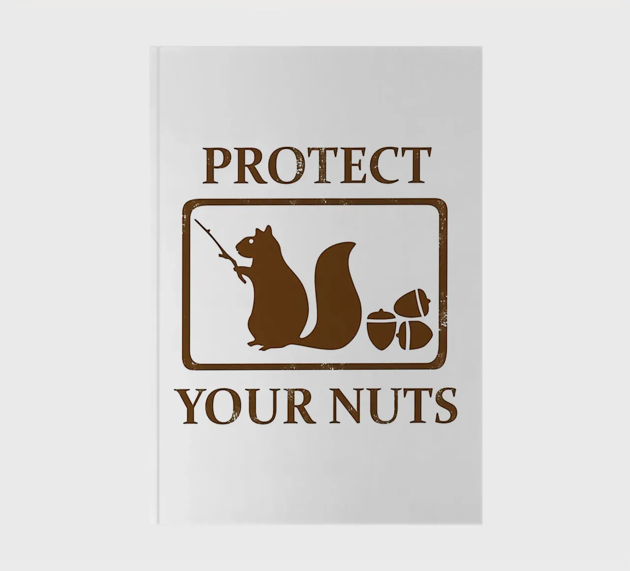 Protect Your Nuts Squirrel notebook by drabrenz