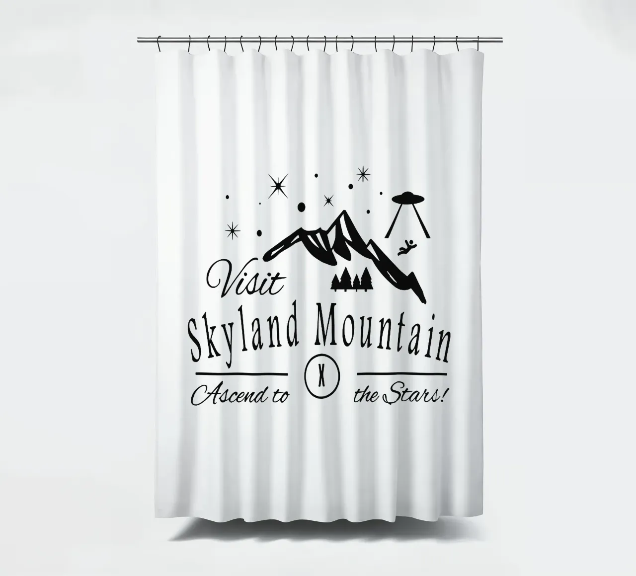 Montagne Skyland rideau de douche de drabrenz