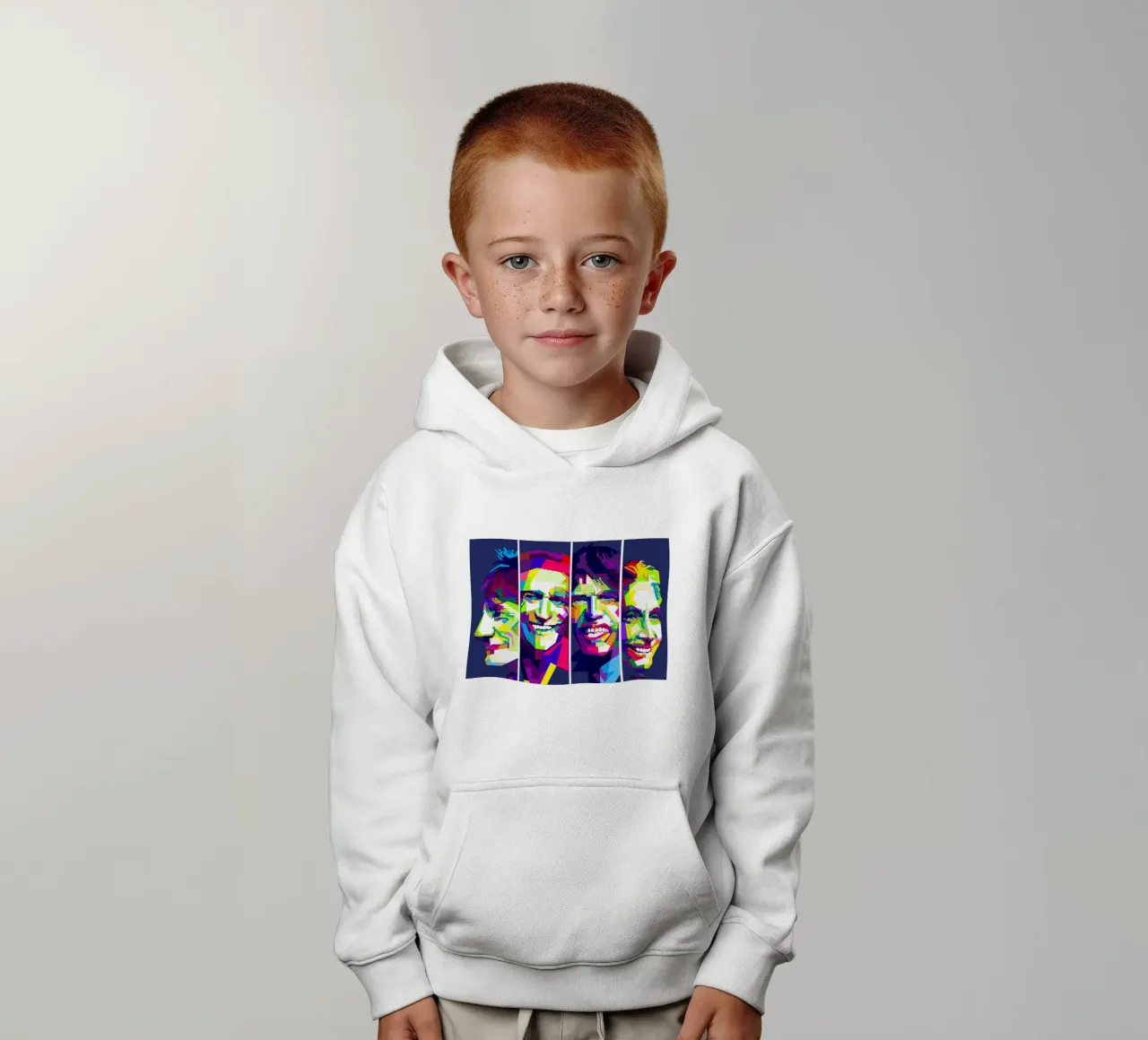 Rolling Stones Arte WPAP felpa bambino con cappuccio da Artkreator