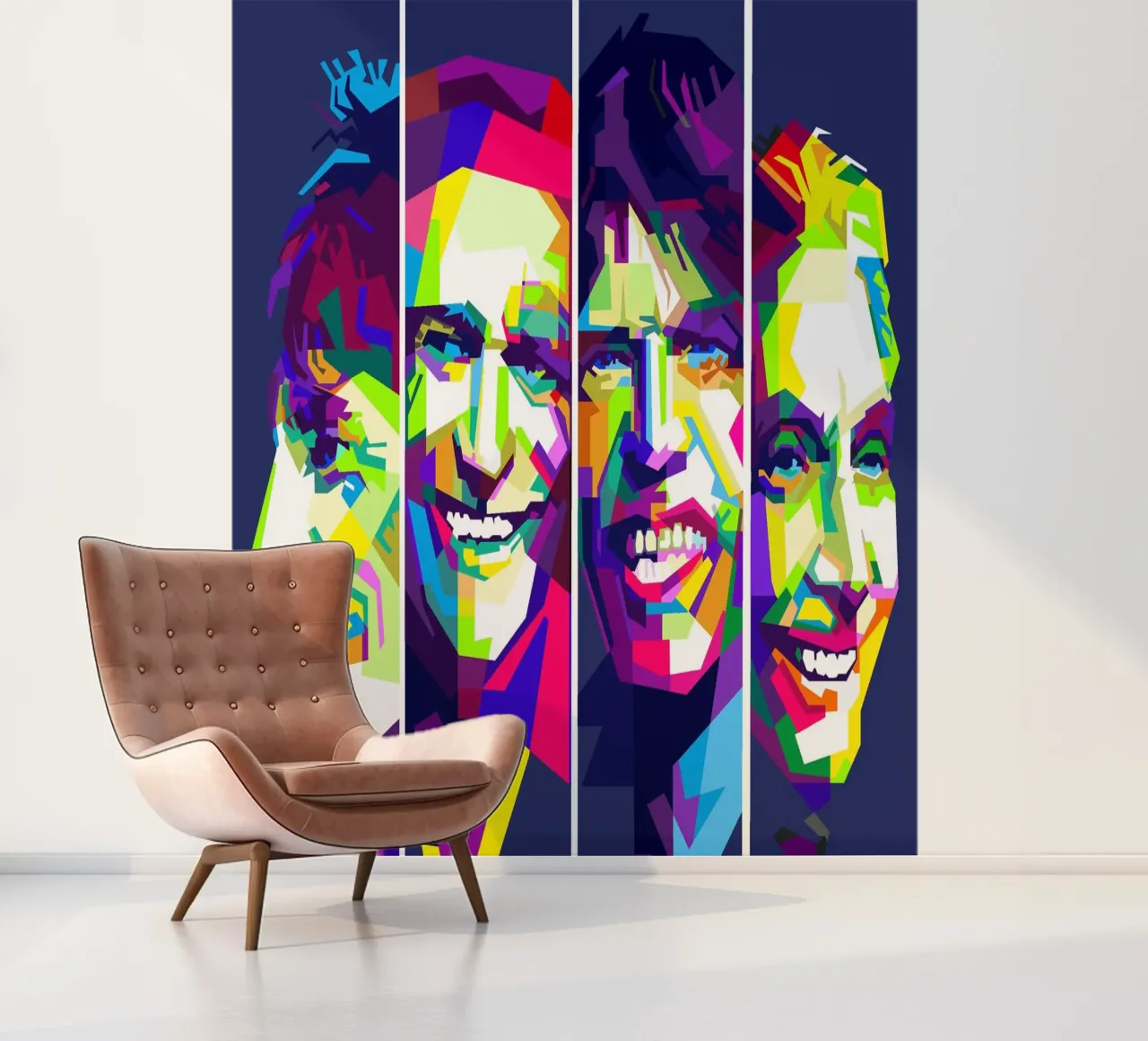 Rolling Stones Art WPAP photo wallpaper by Artkreator