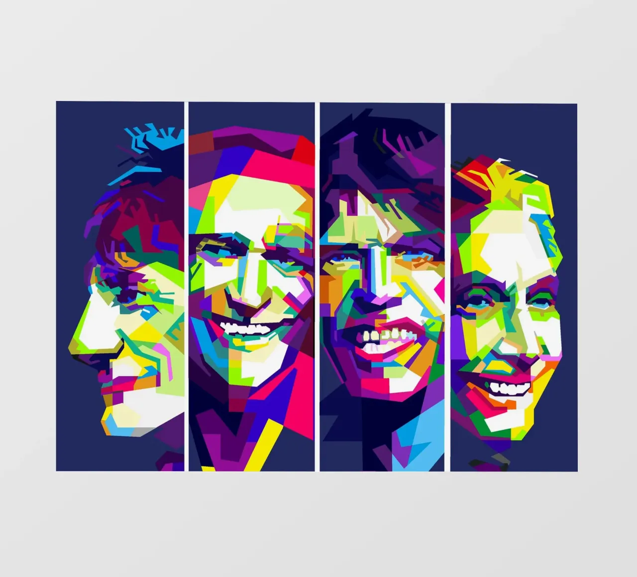 Rolling Stones Art WPAP photo wallpaper by Artkreator