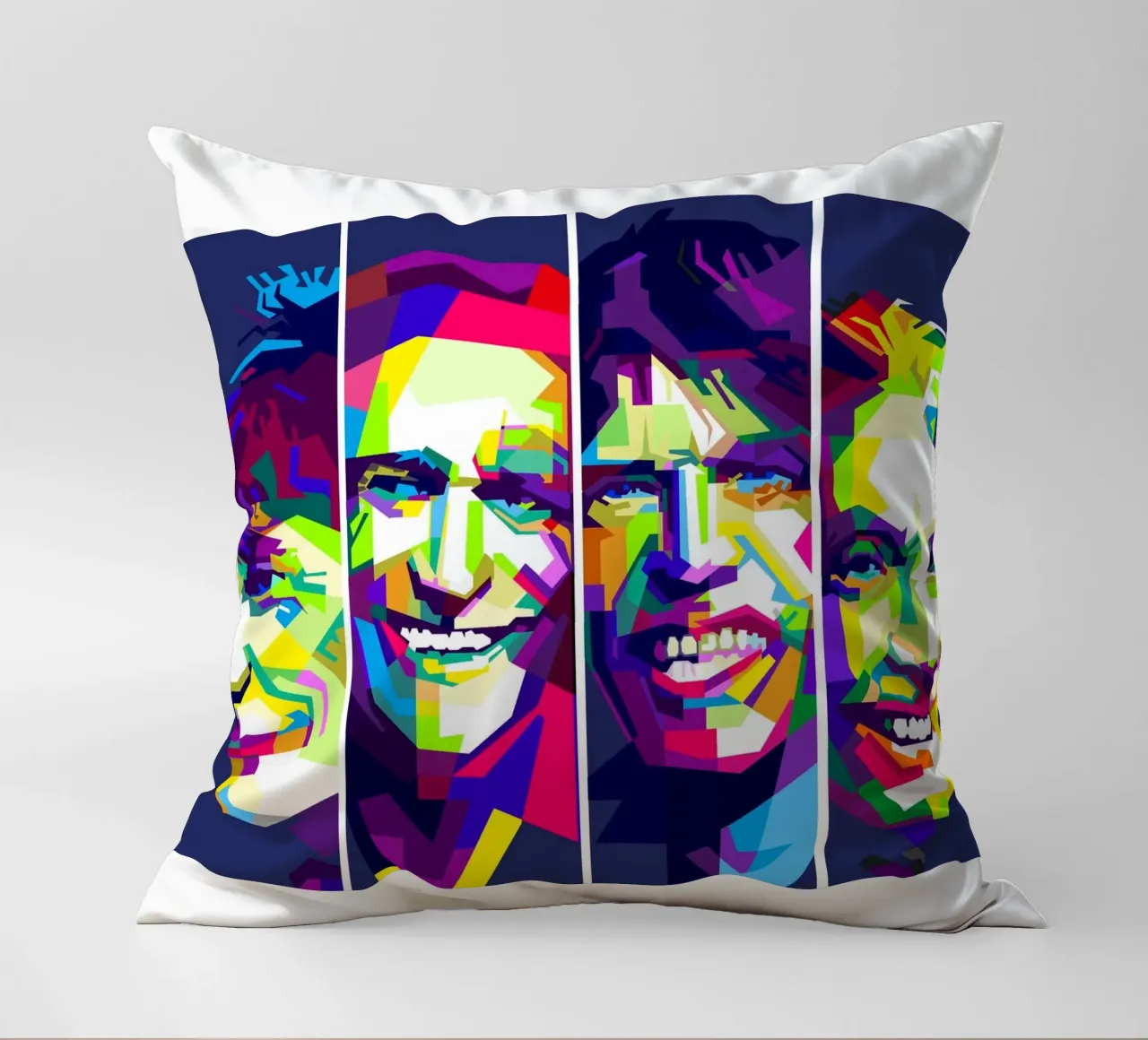 Rolling Stones Arte WPAP cuscino da Artkreator