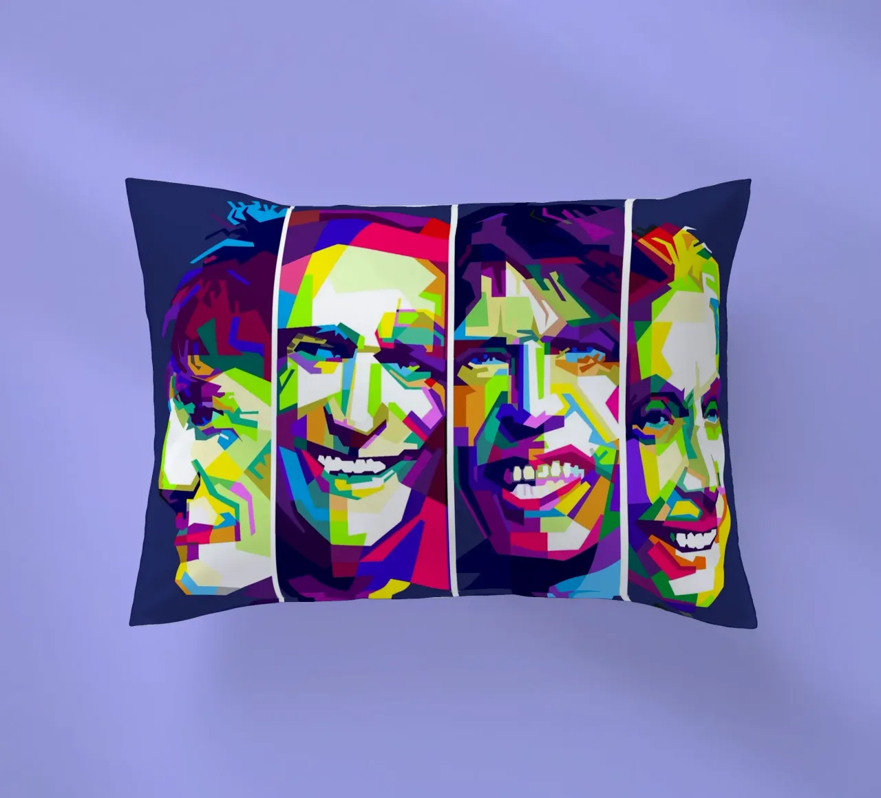 Rolling Stones Arte WPAP cuscino da Artkreator