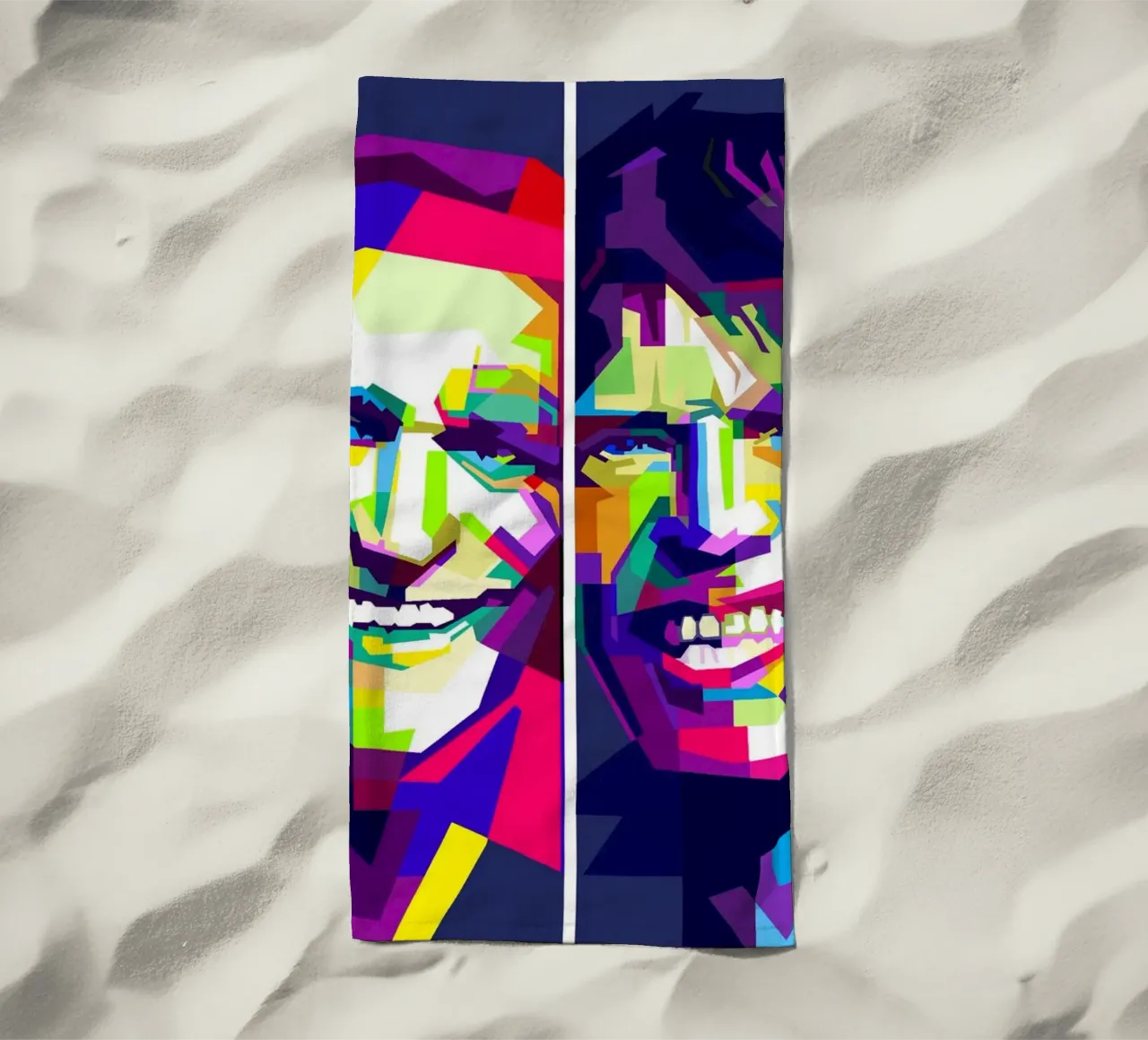 Rolling Stones Arte WPAP telo mare da Artkreator