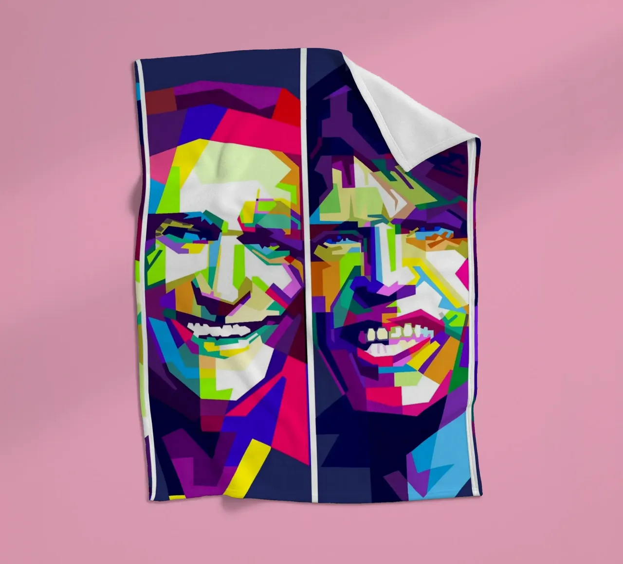 Rolling Stones Arte WPAP coperta in pile da Artkreator