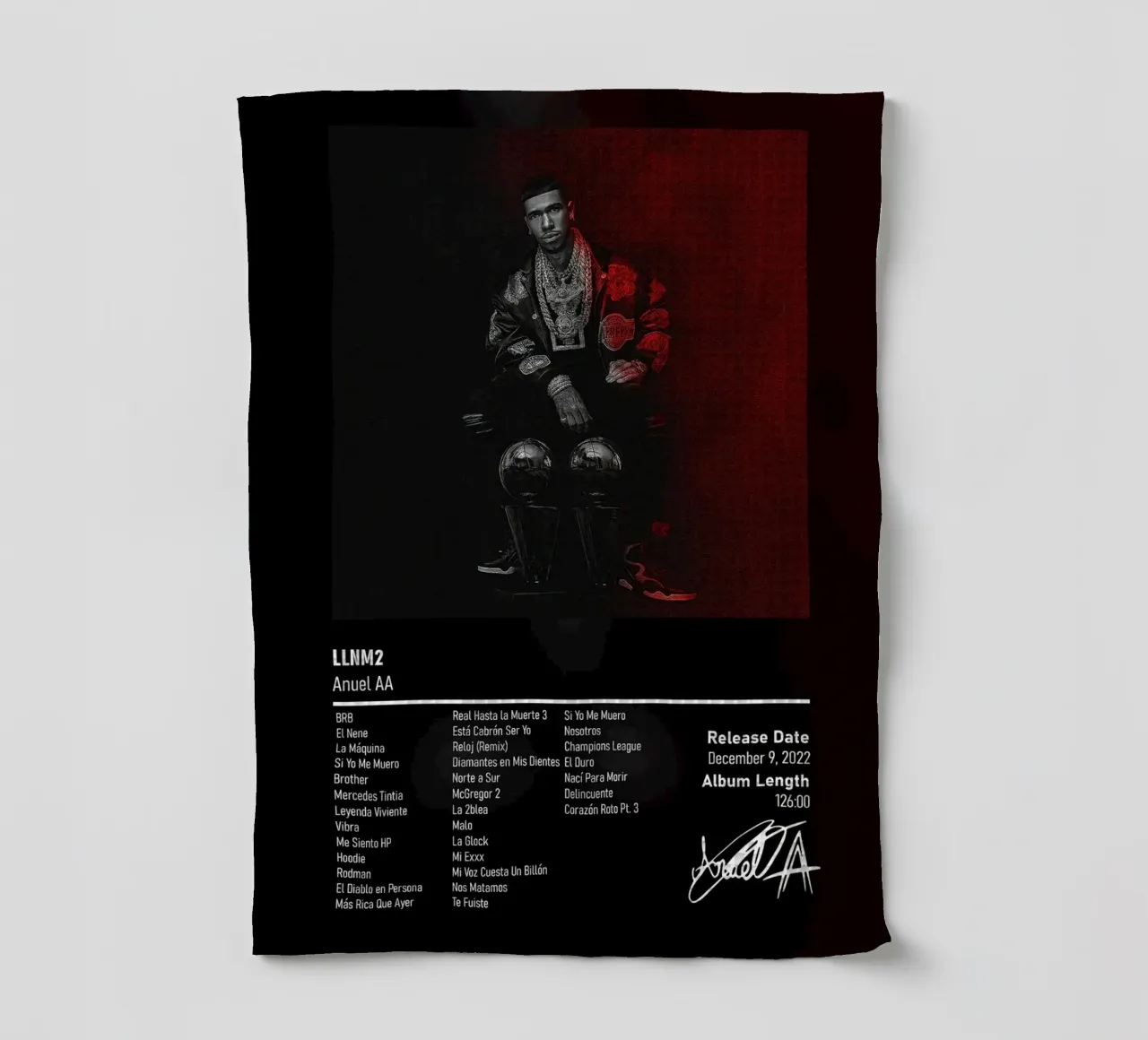 Anuel AA - LLNM2 canovaccio da cucina da DGUnder