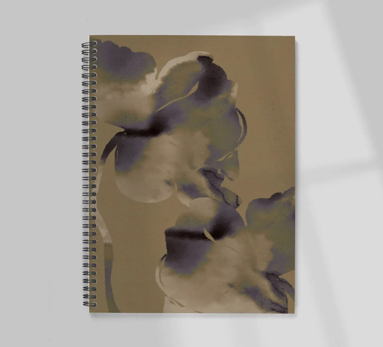 Bloom in Soft Waters II spiral notebook by Shatha Al Dafai