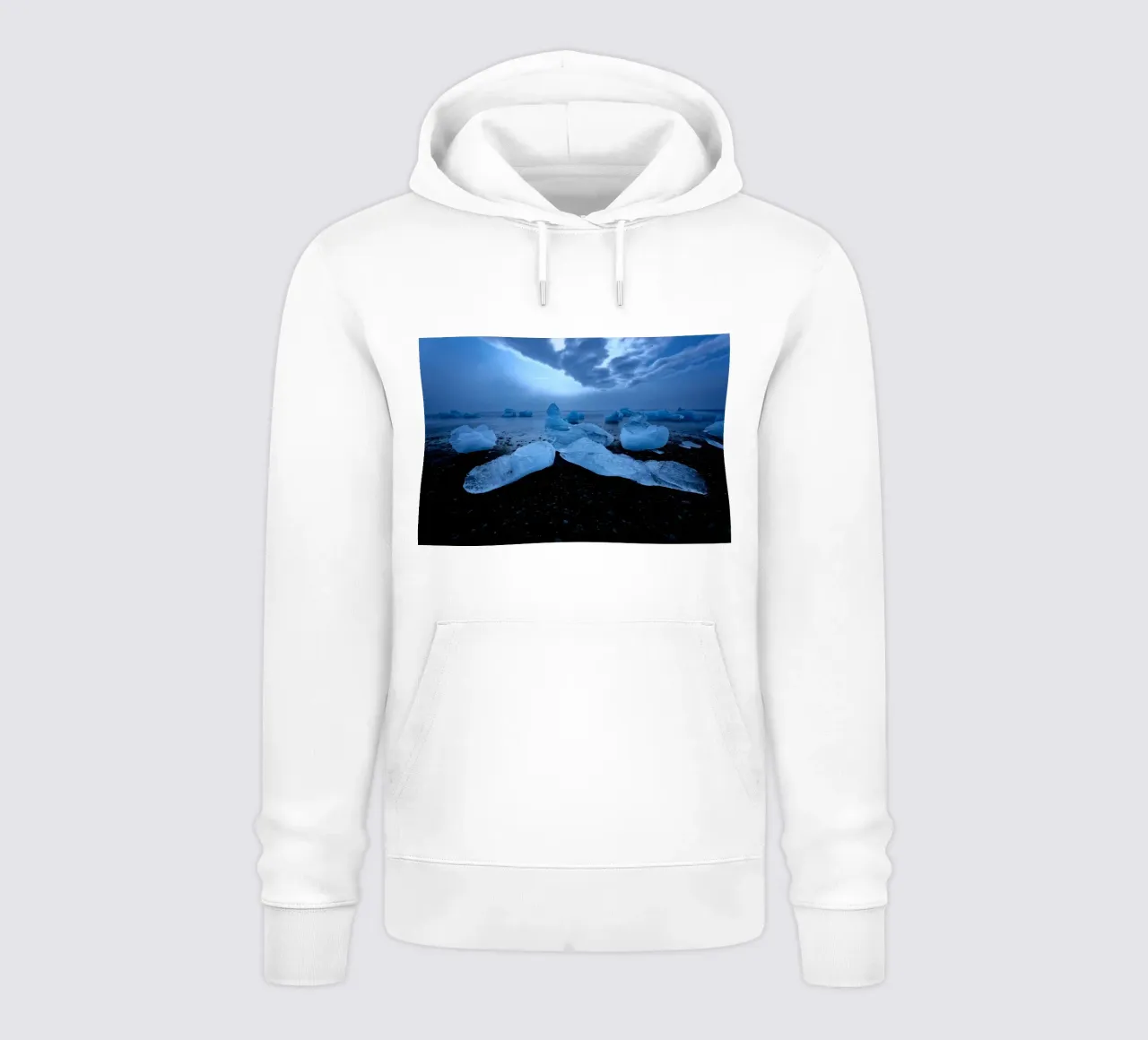 iceberg oceano felpa con cappuccio da Earthly Visions