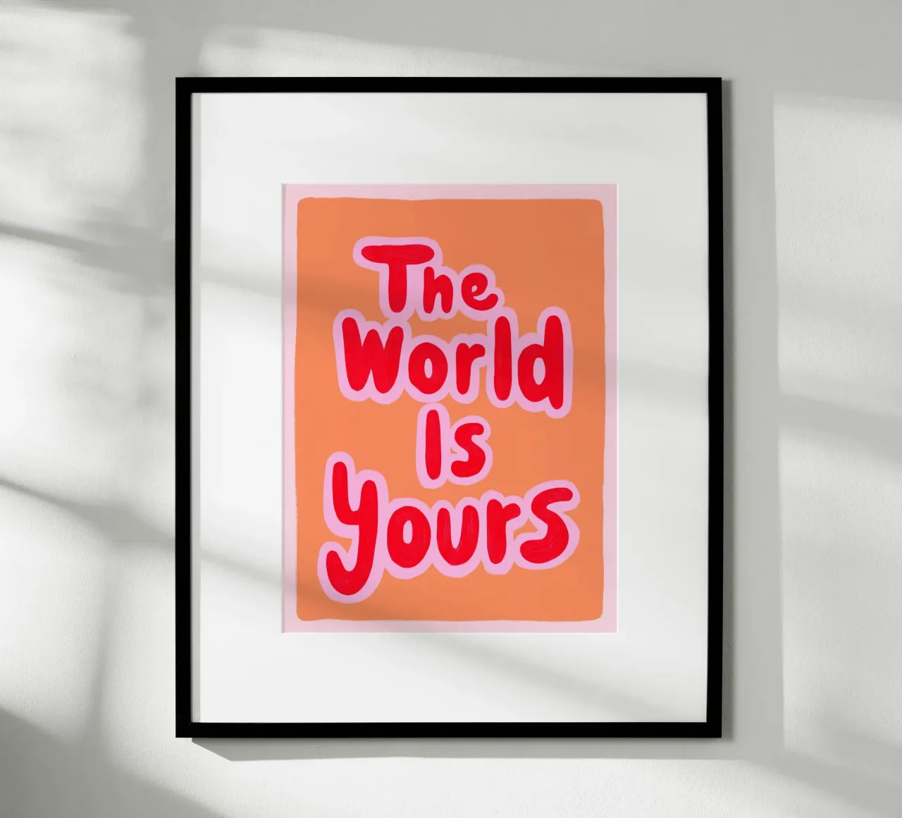 Vivere i propri sogni poster con telaio in legno da Carinaprint