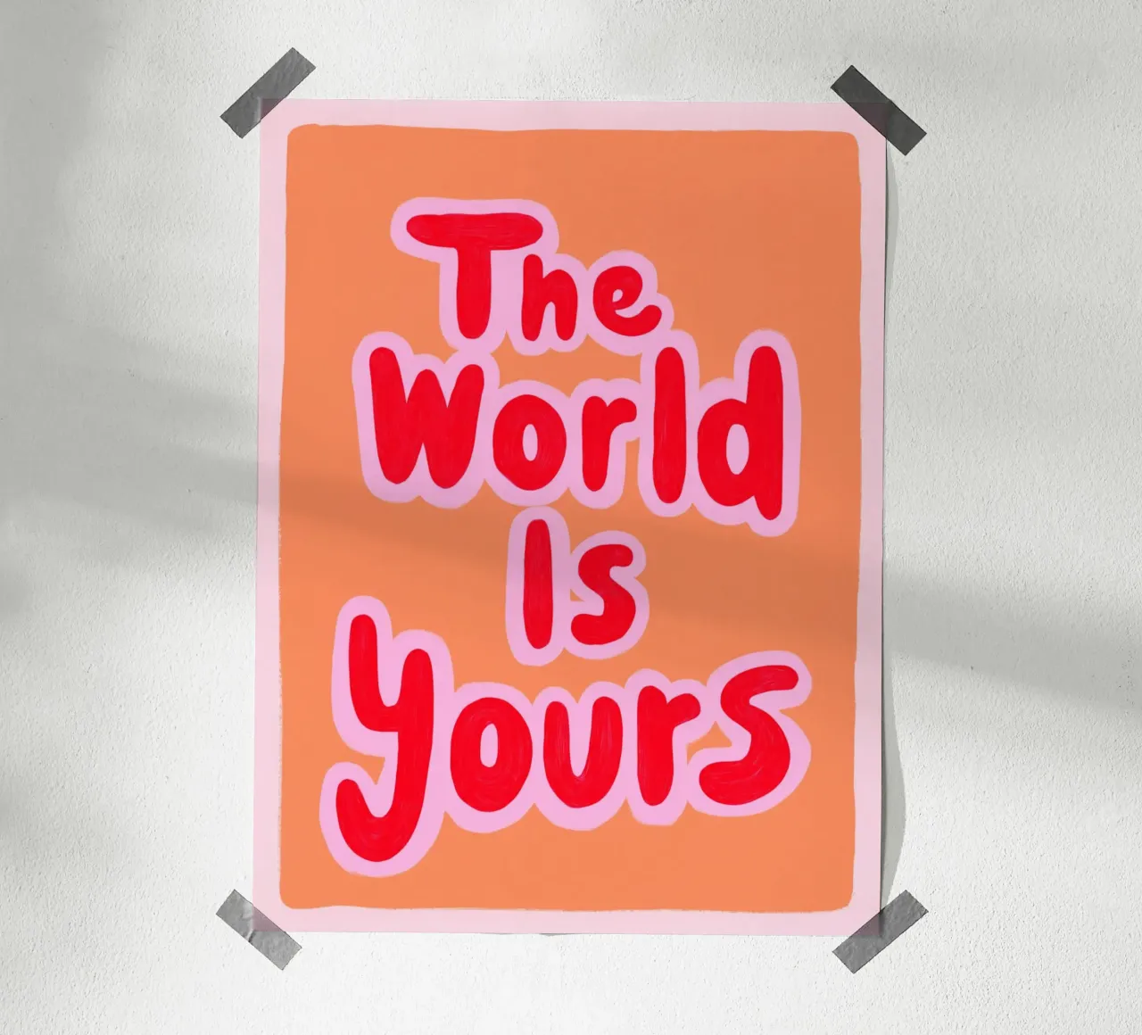 Vivere i propri sogni poster con telaio in legno da Carinaprint