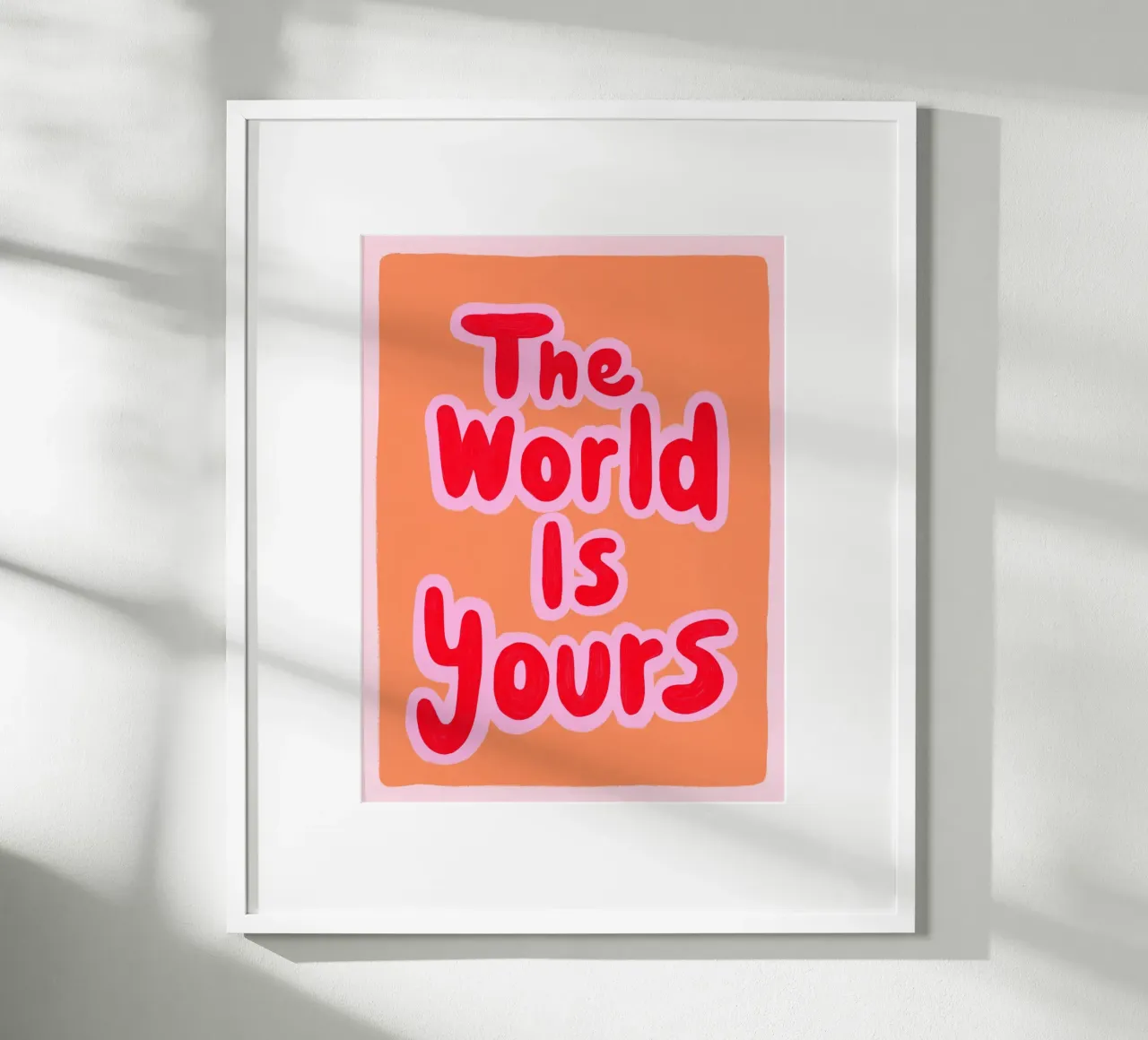 Vivere i propri sogni poster con telaio in legno da Carinaprint