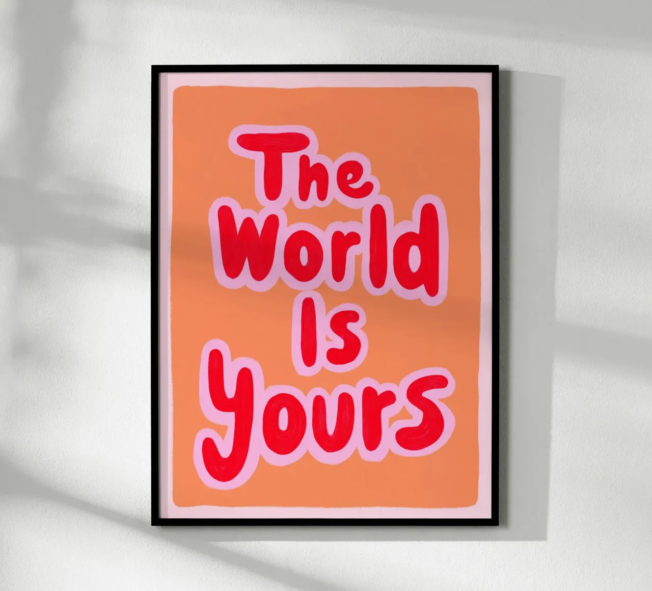 Vivere i propri sogni poster con telaio in legno da Carinaprint