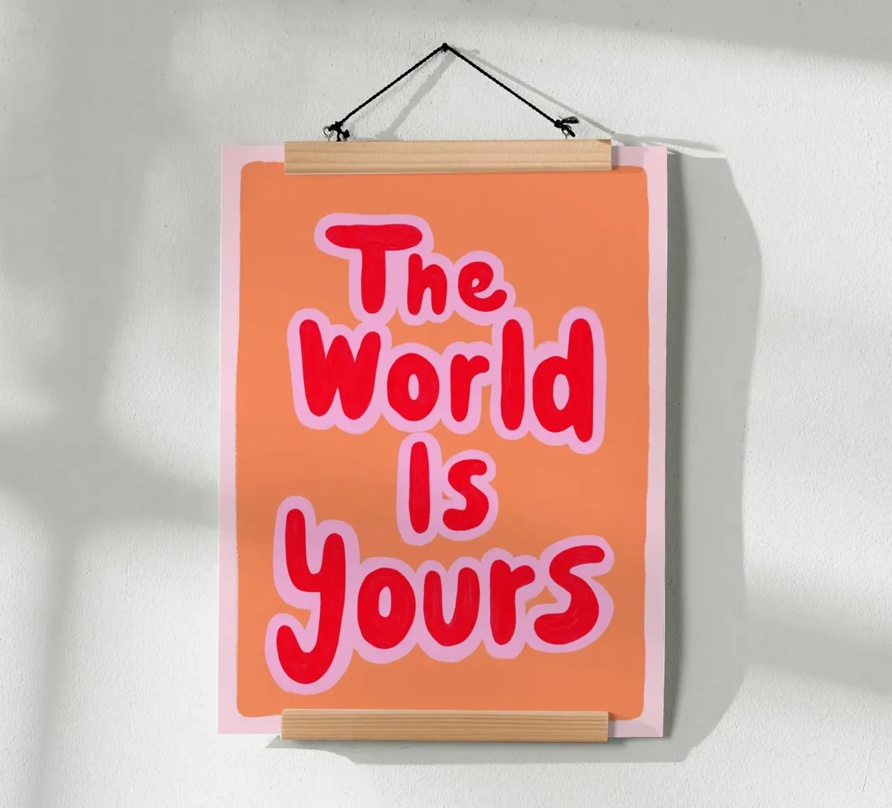 Vivere i propri sogni poster con telaio in legno da Carinaprint