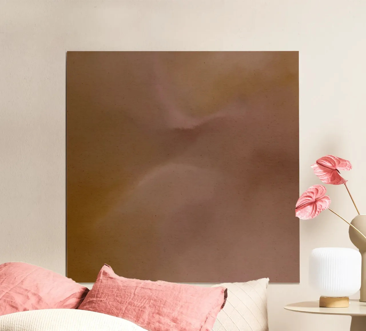 Dolcezza di colore poster con telaio in plastica da Shatha Al Dafai