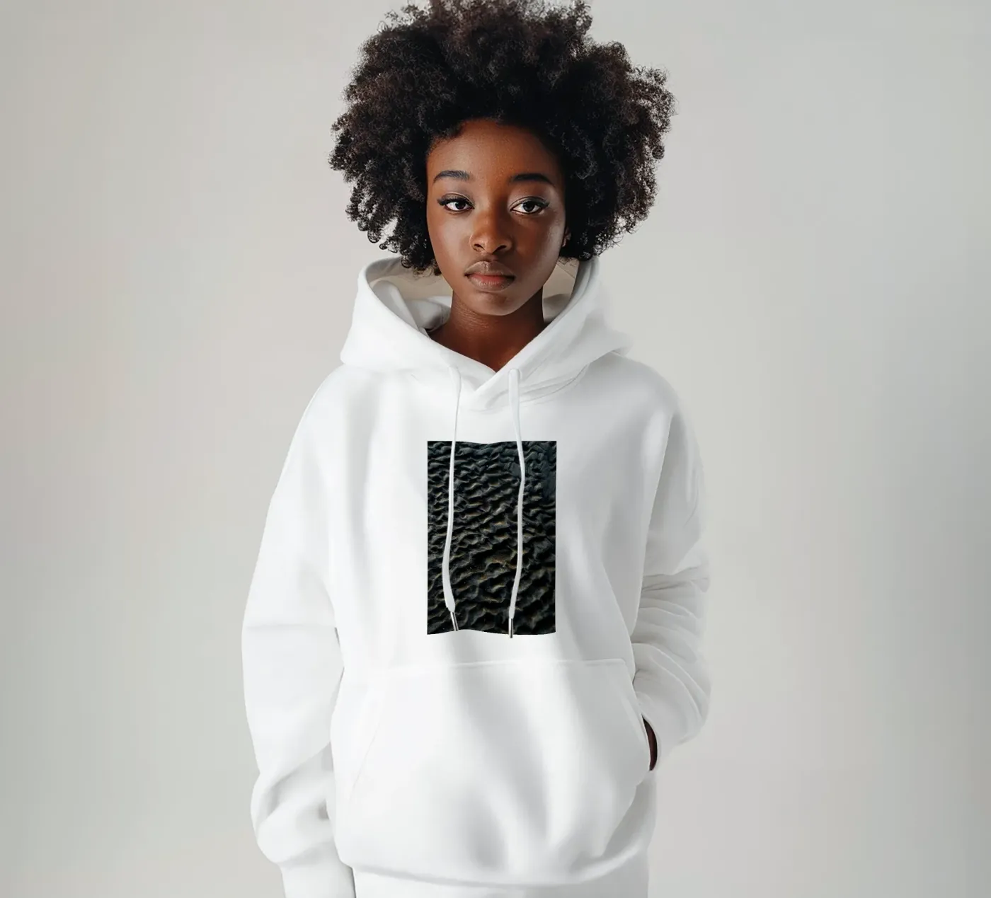 zandpatronen hoodie van Earthly Visions