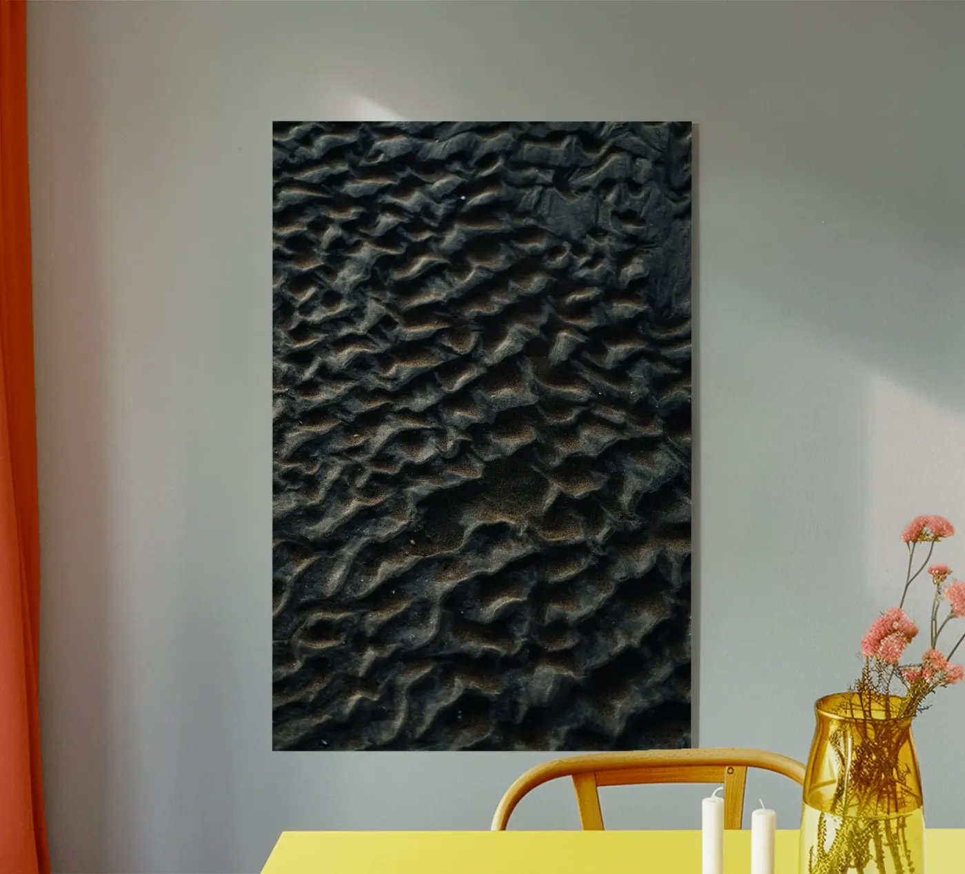 zandpatronen acryl van Earthly Visions