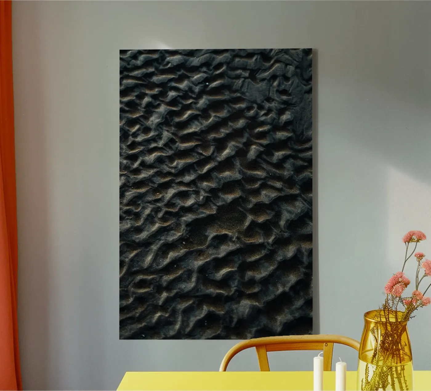 sand patterns canvas van Earthly Visions