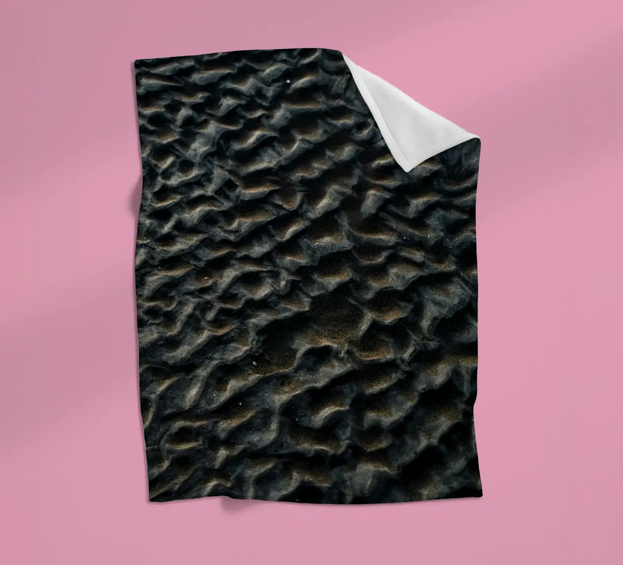 Sandmuster Fleecedecke von Earthly Visions