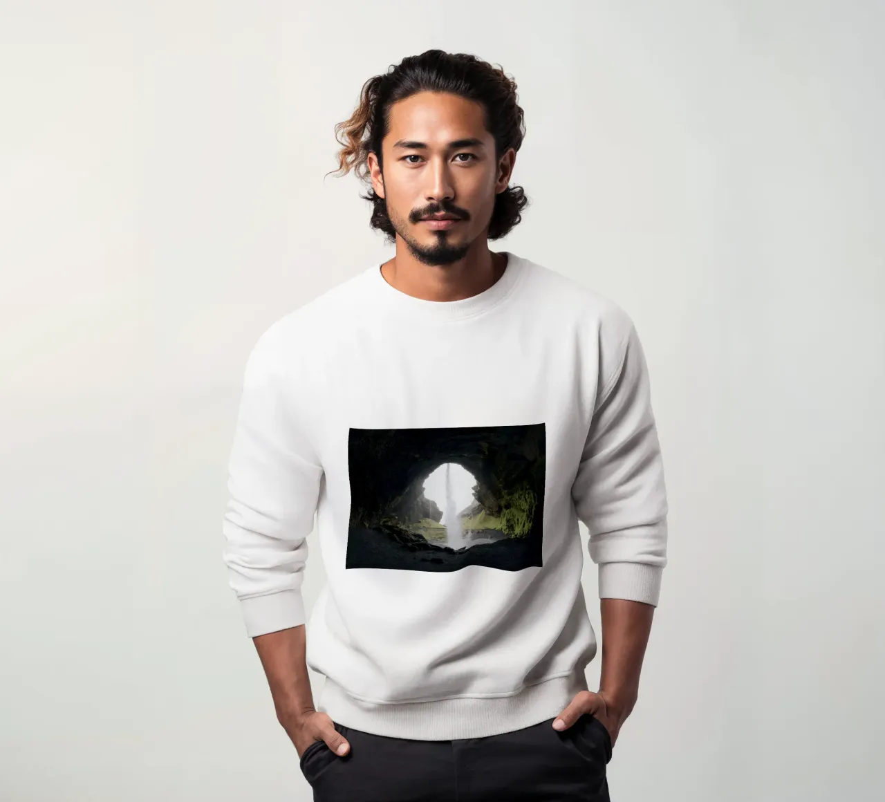 cascata in grotta felpa da Earthly Visions