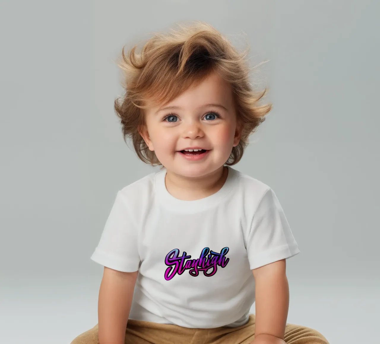 Stayhigh Typo Retro Vibes maglietta neonato da Urban Life