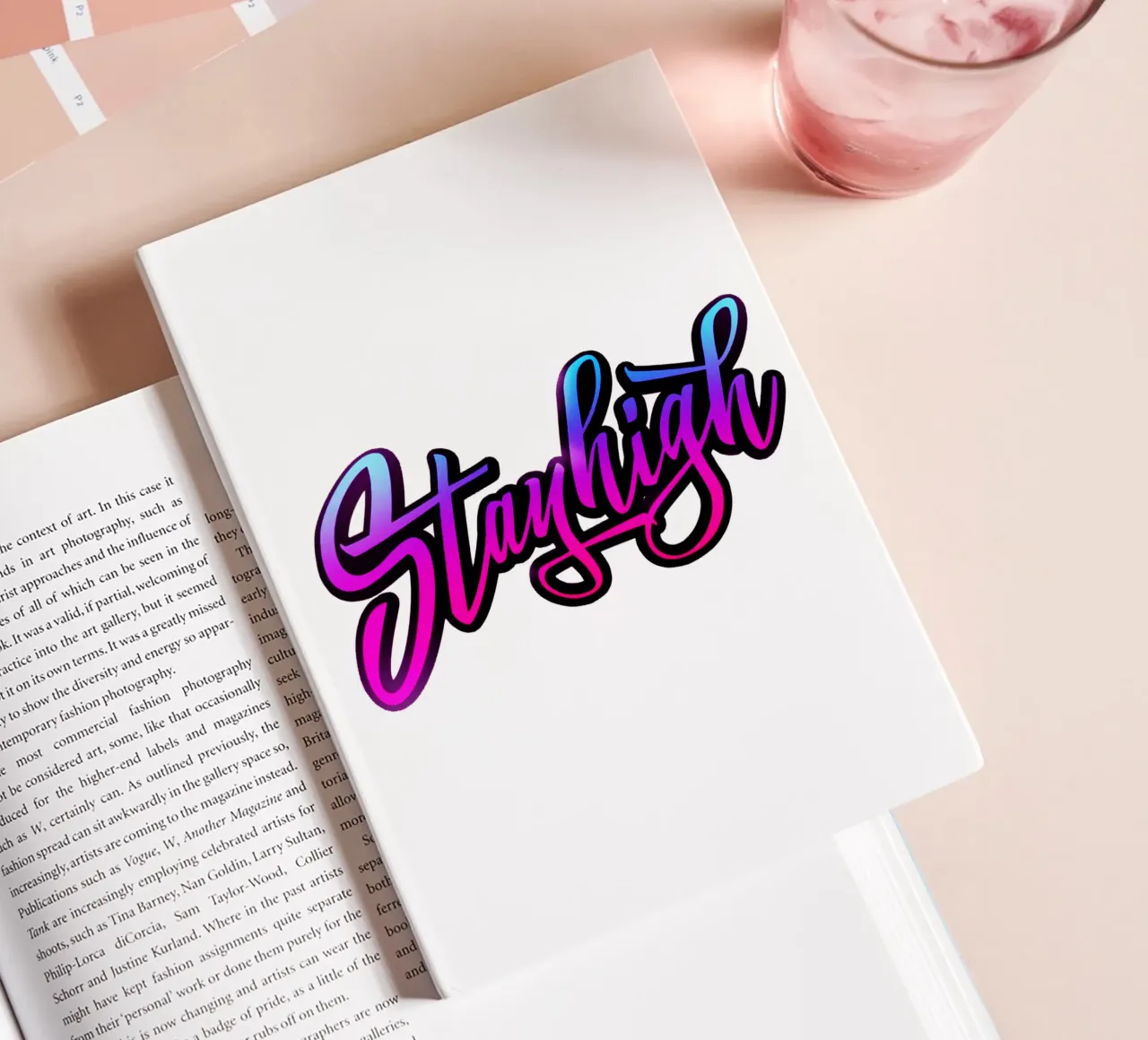 Stayhigh Typo Retro Vibes notebook by Urban Life
