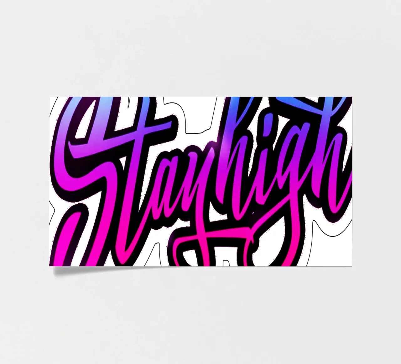 Stayhigh Typo Retro Vibes sticker sheet by Urban Life