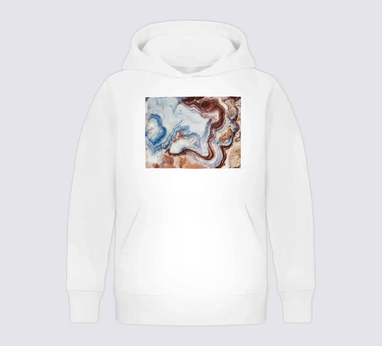 geode agate kids hoodie by Earthly Visions