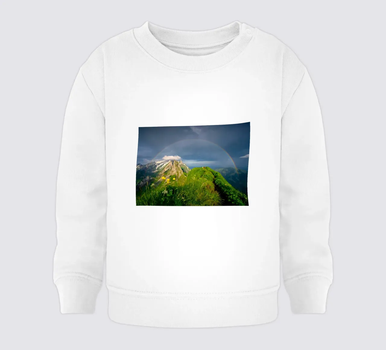 montagne arcobaleno felpa neonato da Earthly Visions